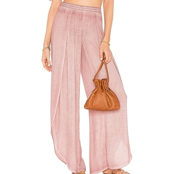 New Young Fabulous & Broke Palms Ombre Wide Leg Pants NWT Size Medium - Picture 1 of 12